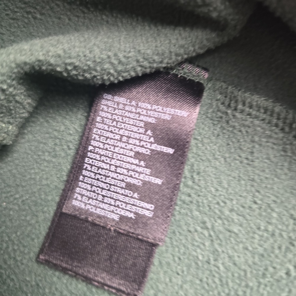 The North Face 1/2 Zip Fleece Pullover Mens Large Green Jacket EUC Long Sleeve S - Picture 6 of 11